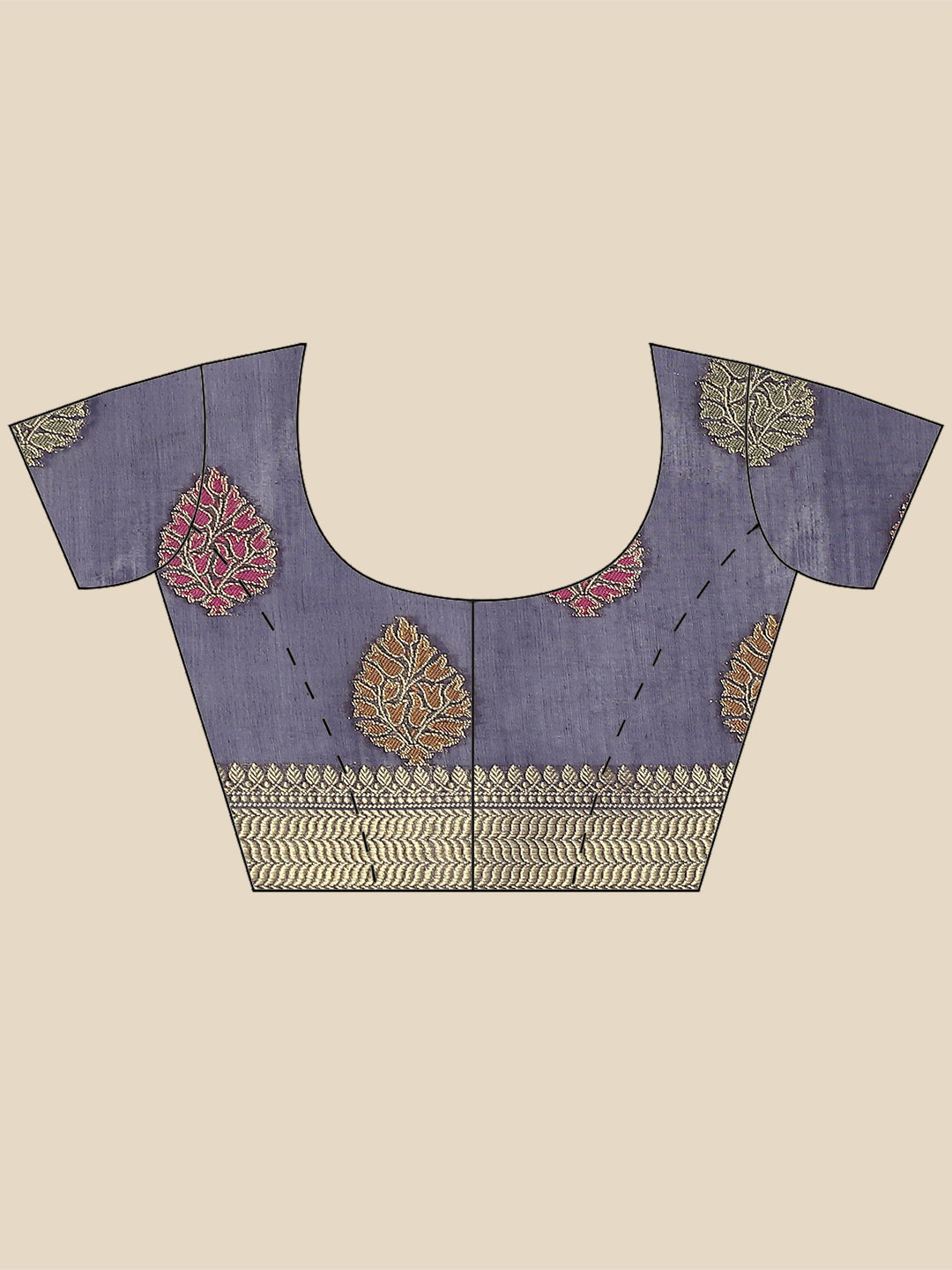 Zari Booti Woven Cotton Saree