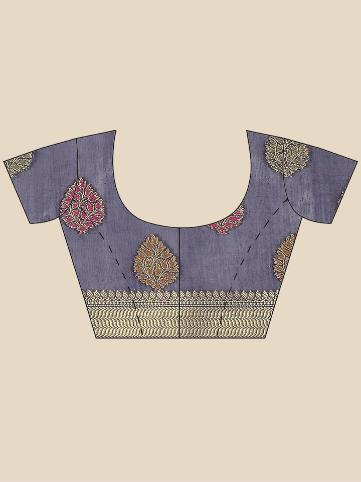 Zari Booti Woven Cotton Saree