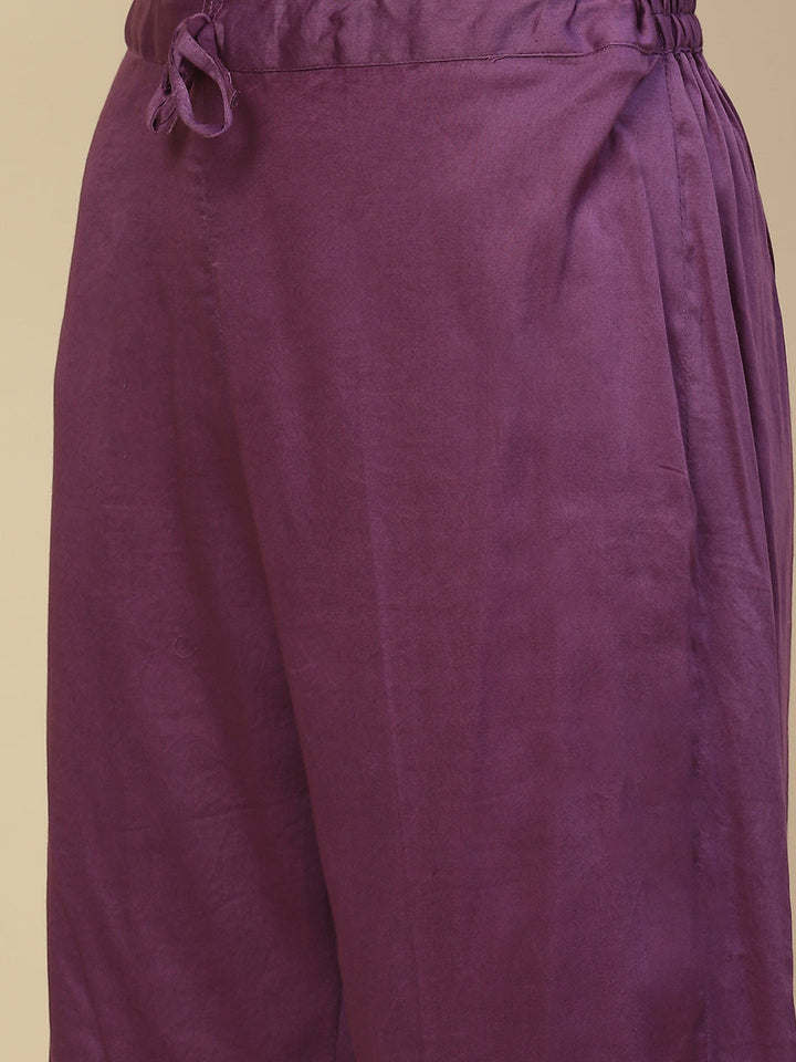 Zari Booti Cotton Kurta With Pants &amp; Dupatta