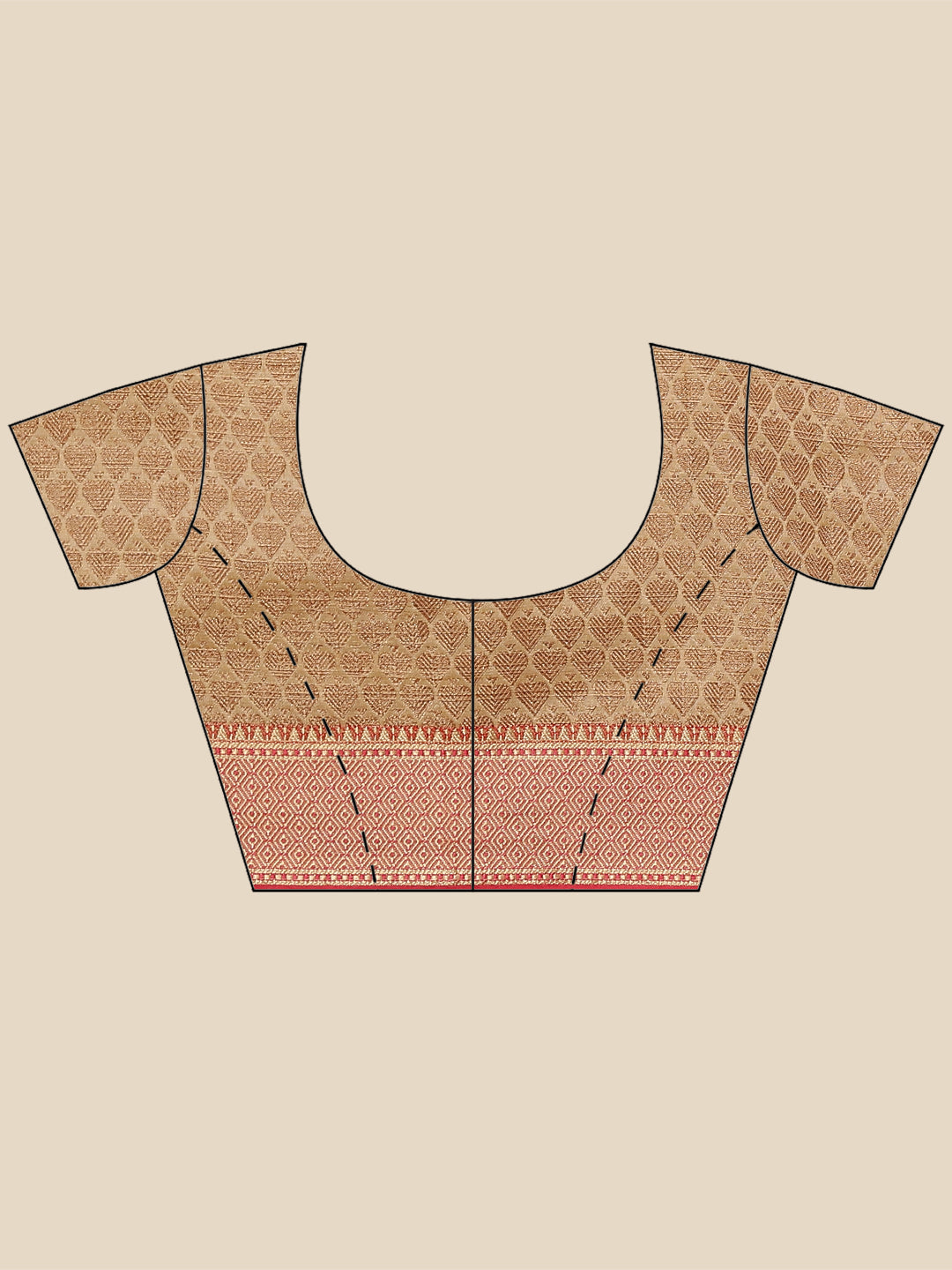Zari Border Booti Handloom Woven Saree