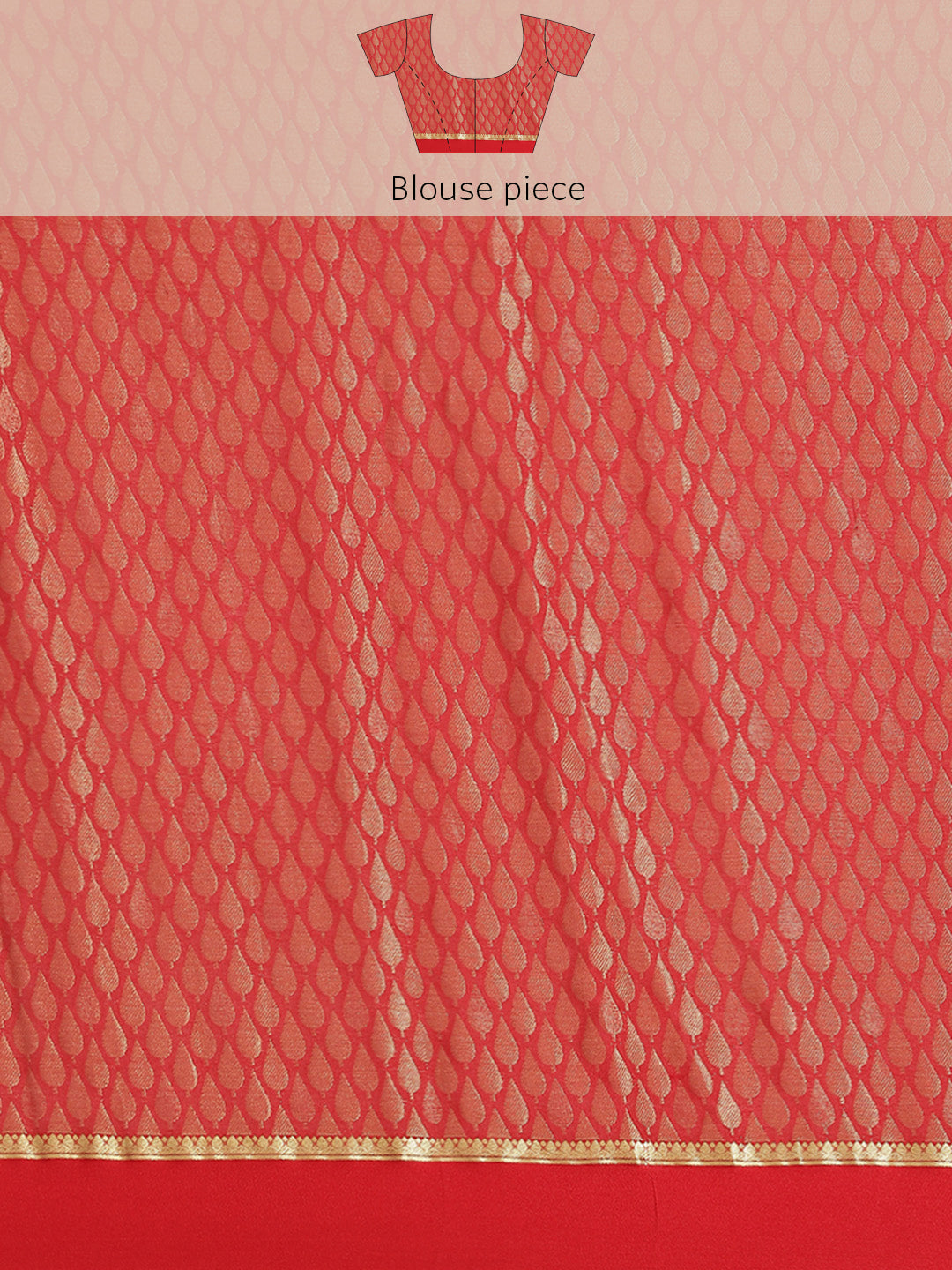 Brocade Zari Jaal Georgette Woven Saree