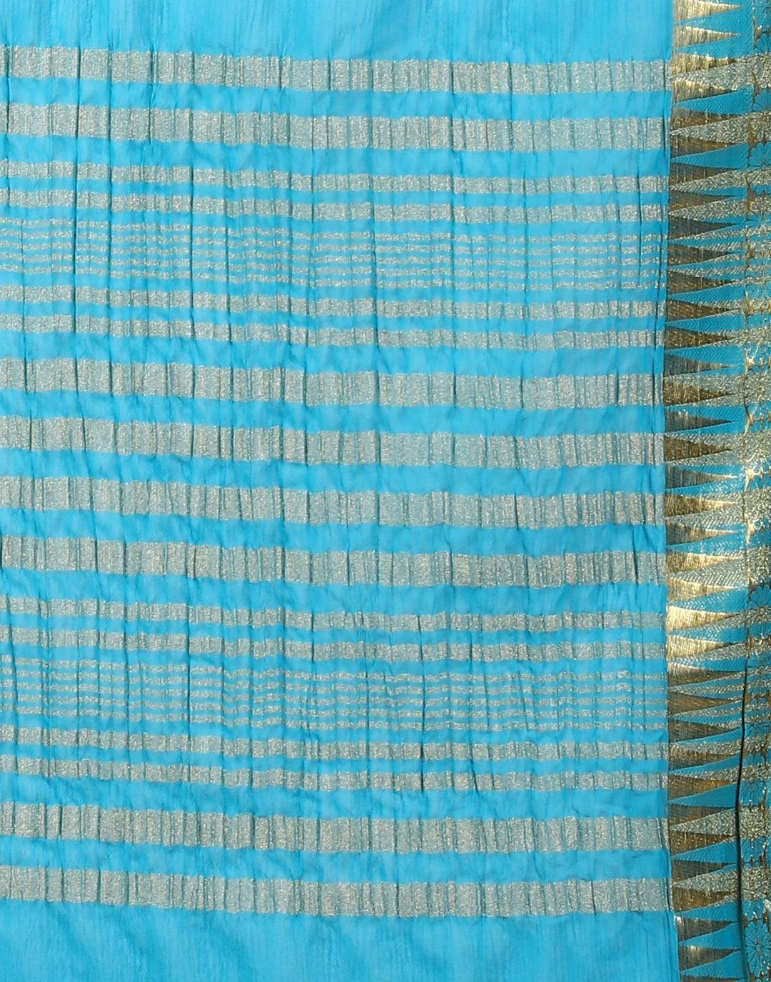 MBZ Meena Bazaar-Navy Blue Art Chiffon Saree