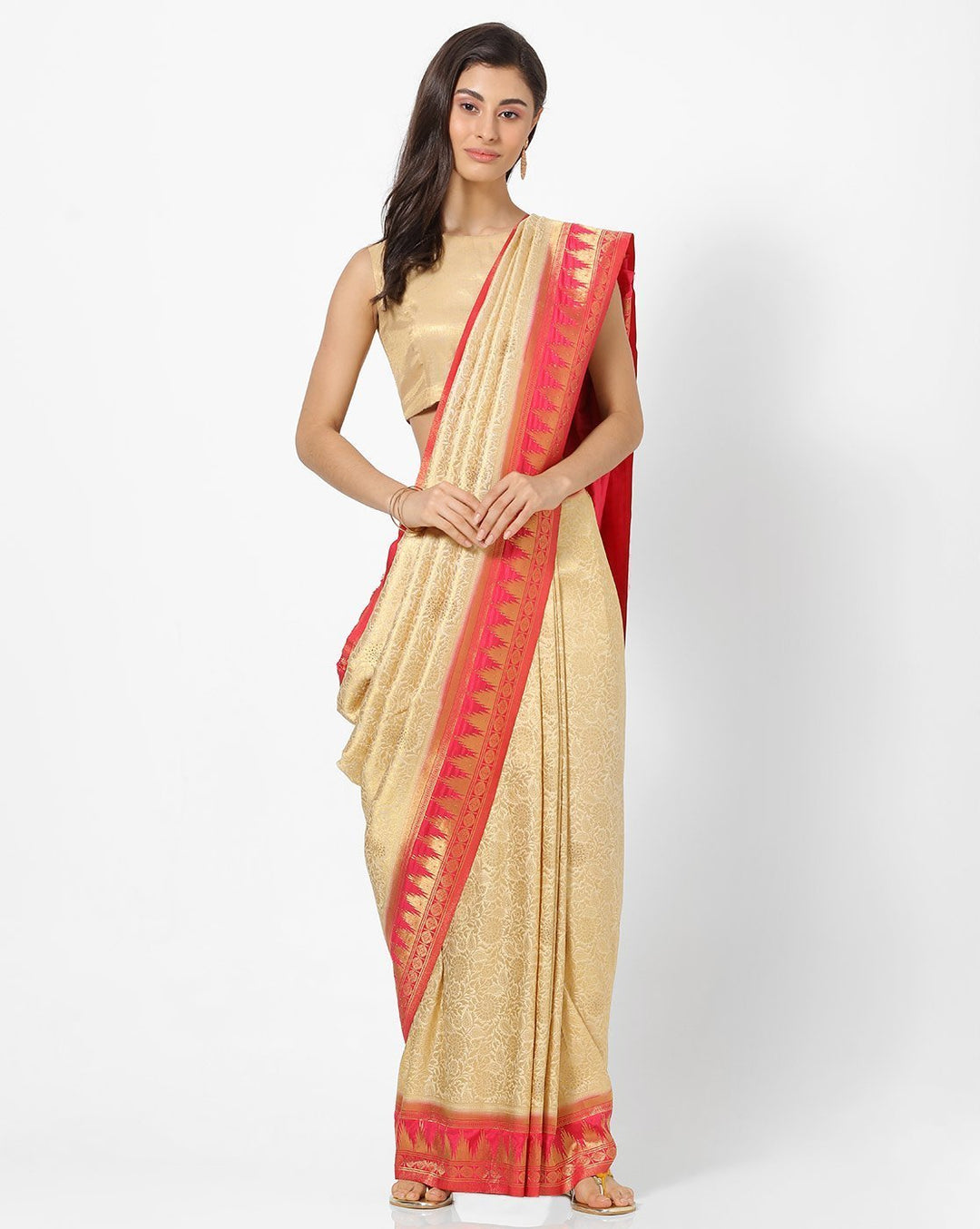 MBZ Meena Bazaar-Art Handloom Woven Saree