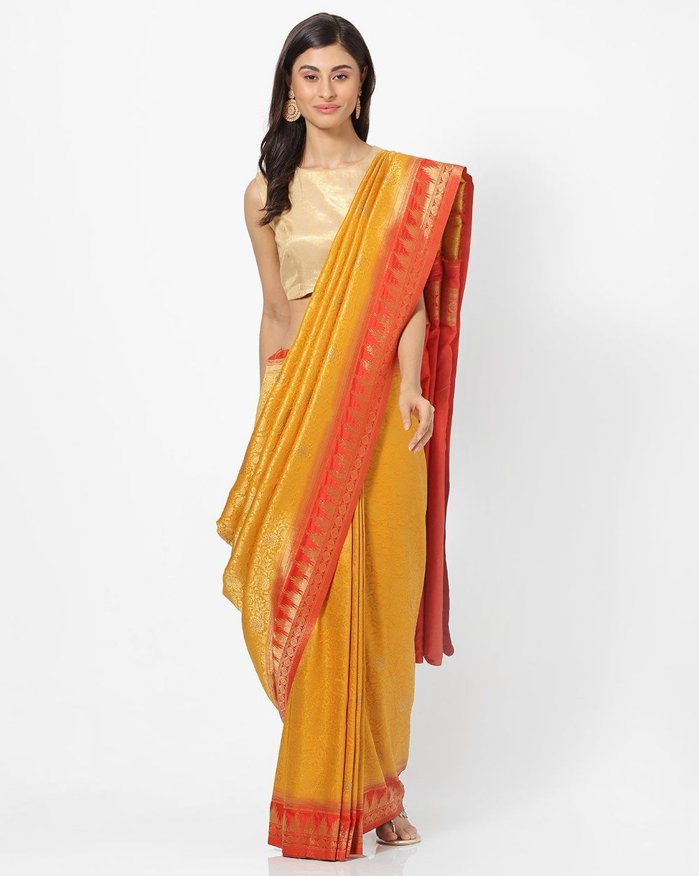 MBZ Meena Bazaar-Art Handloom Woven Saree