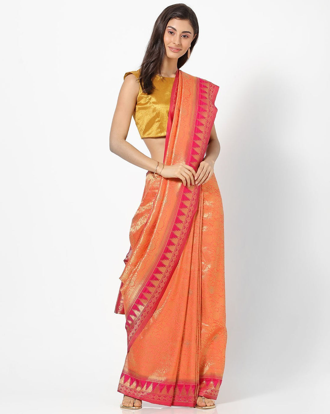 MBZ Meena Bazaar-Art Handloom Woven Saree