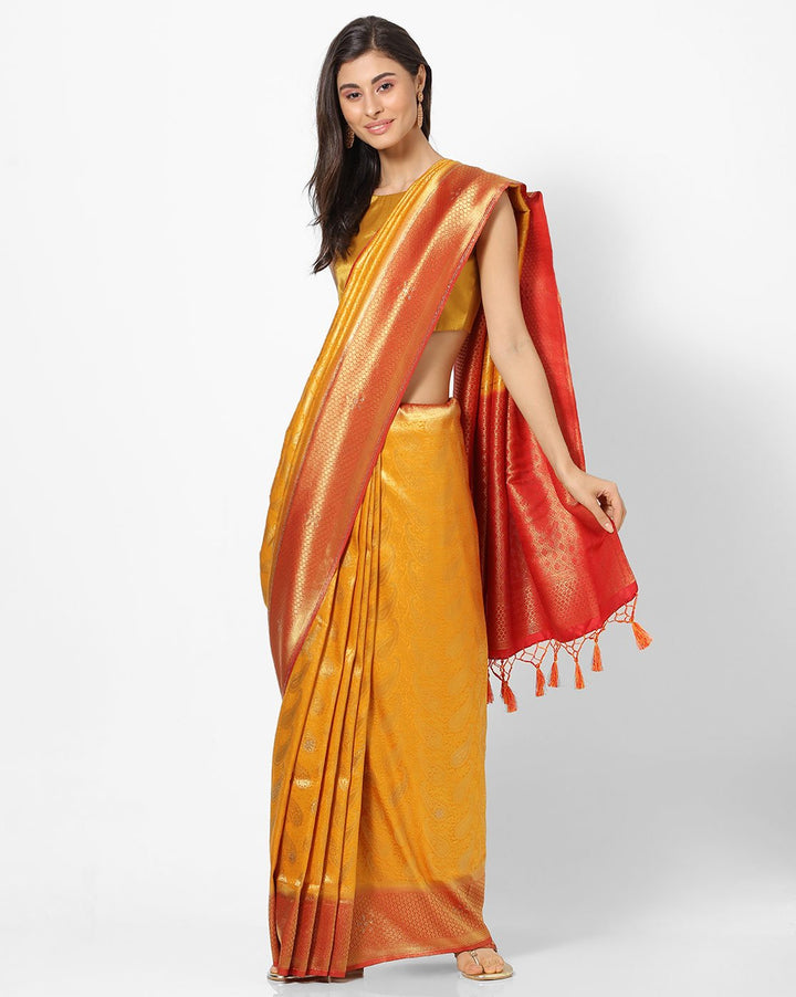 MBZ Meena Bazaar-Woven Art Handloom Saree