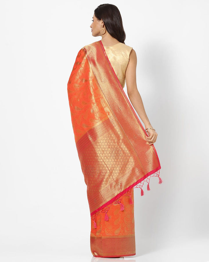 MBZ Meena Bazaar-Woven Art Handloom Saree