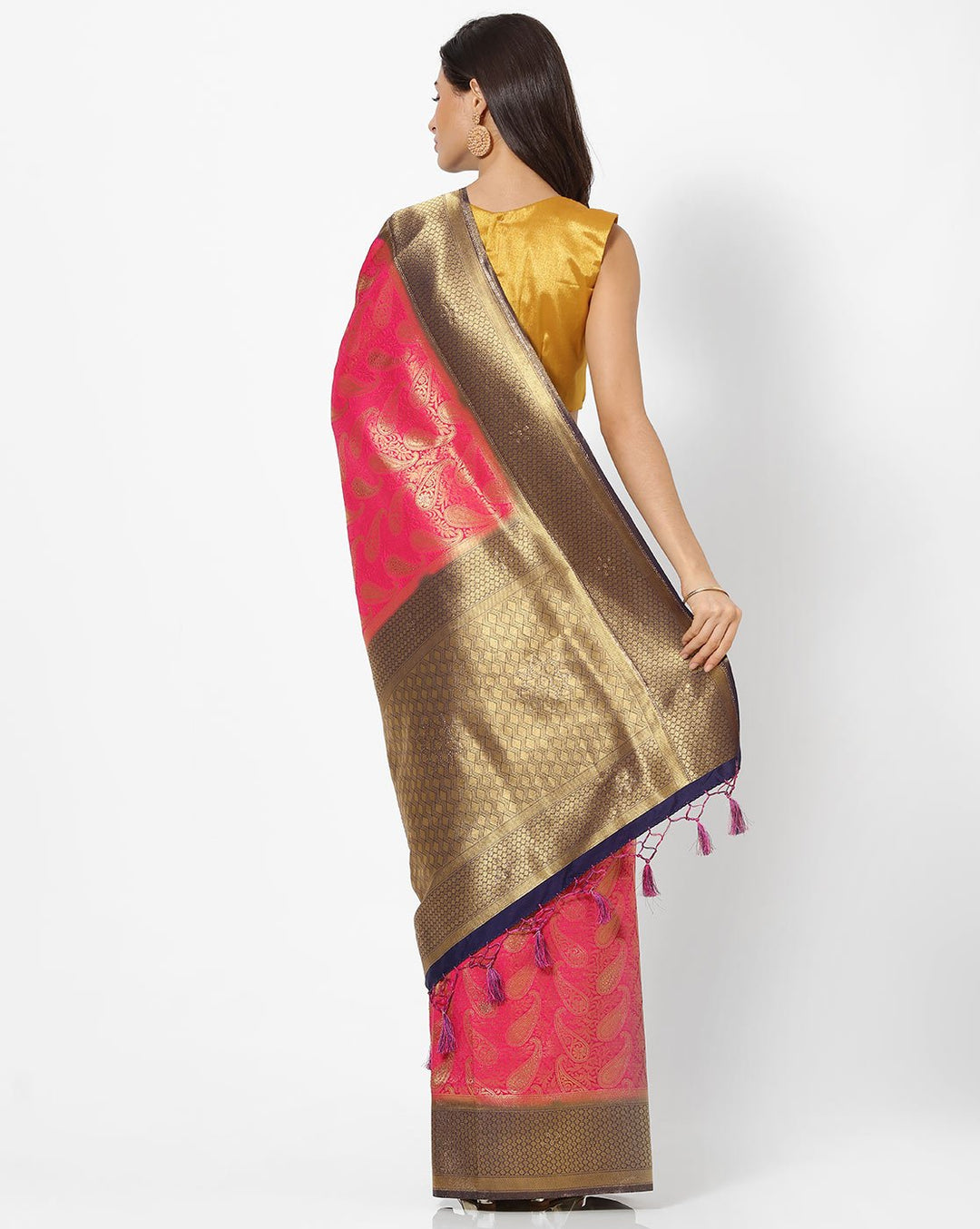 MBZ Meena Bazaar-Woven Art Handloom Saree