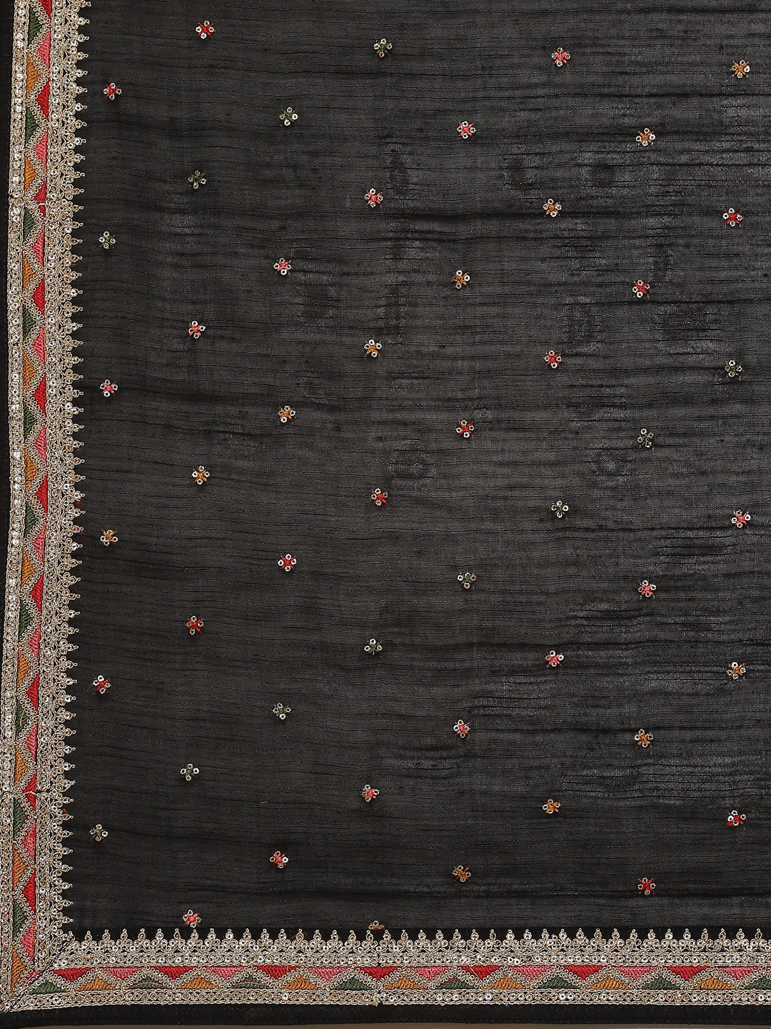 Zari Booti Art Handloom Kurta With Pant Art Silk Dupatta