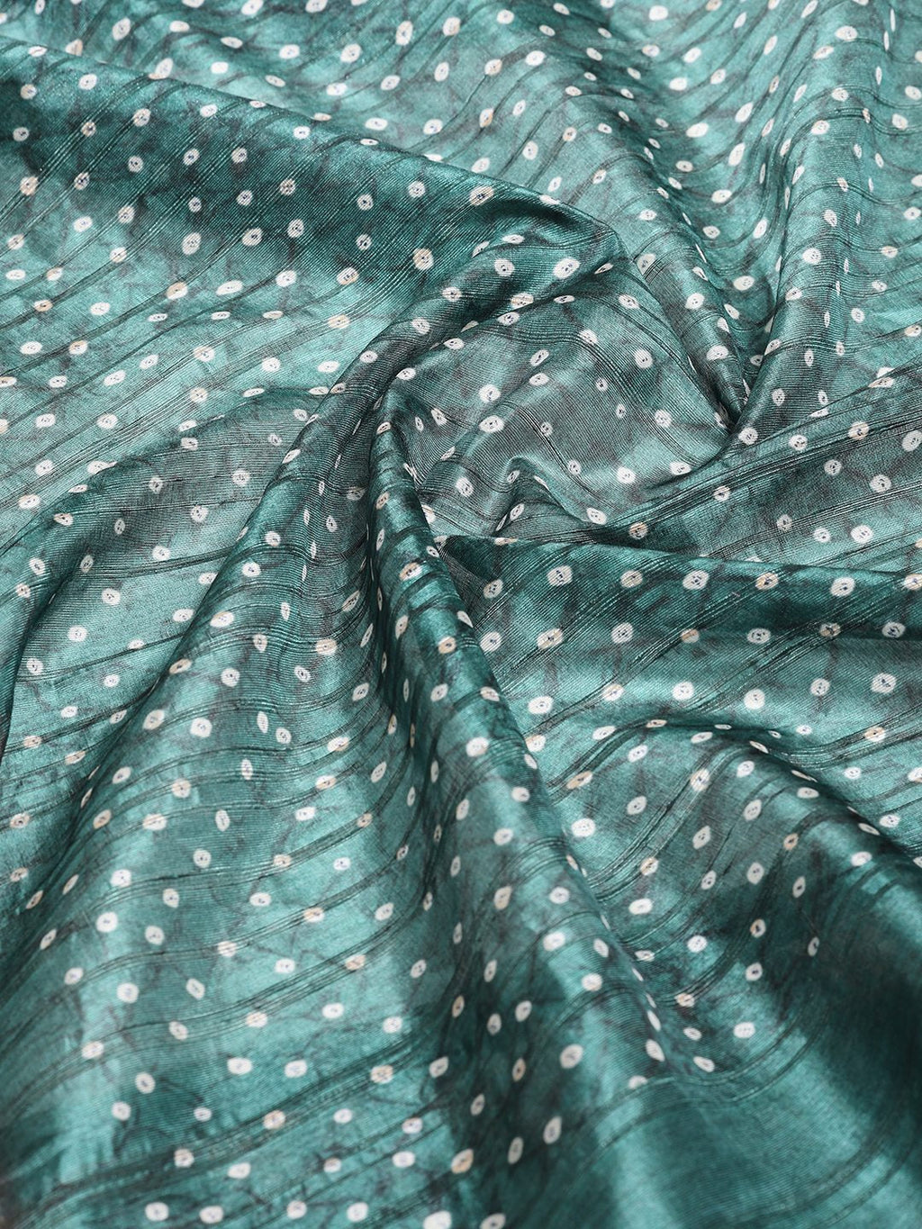 Printed Tussar Silk Saree