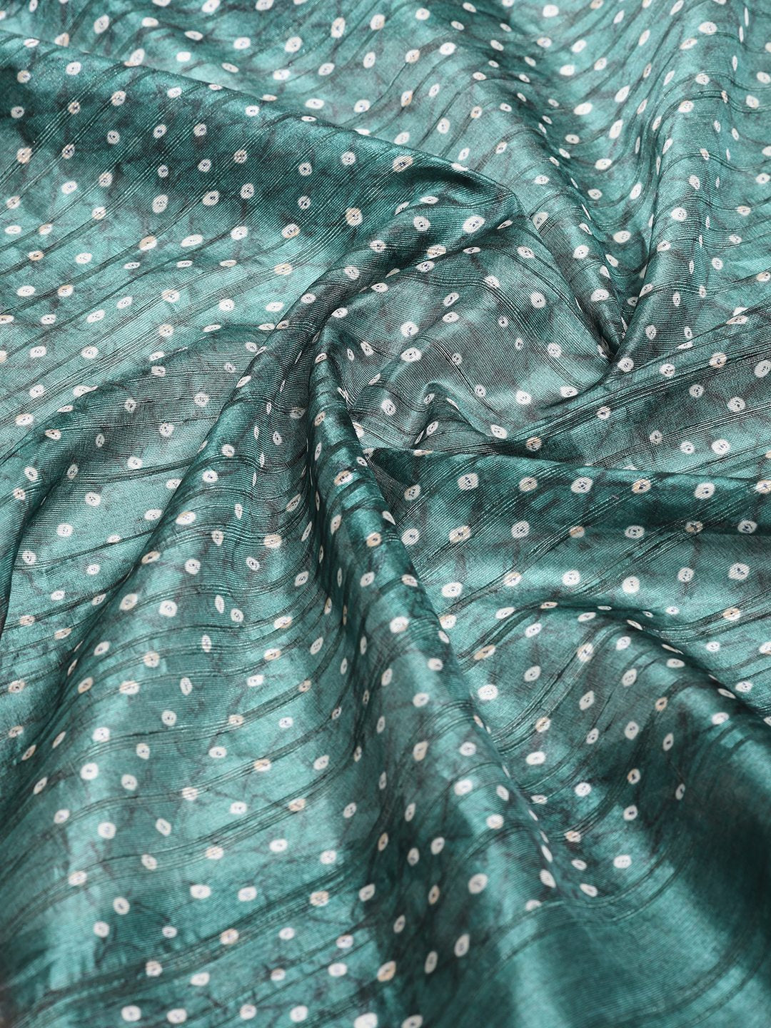 Printed Tussar Silk Saree