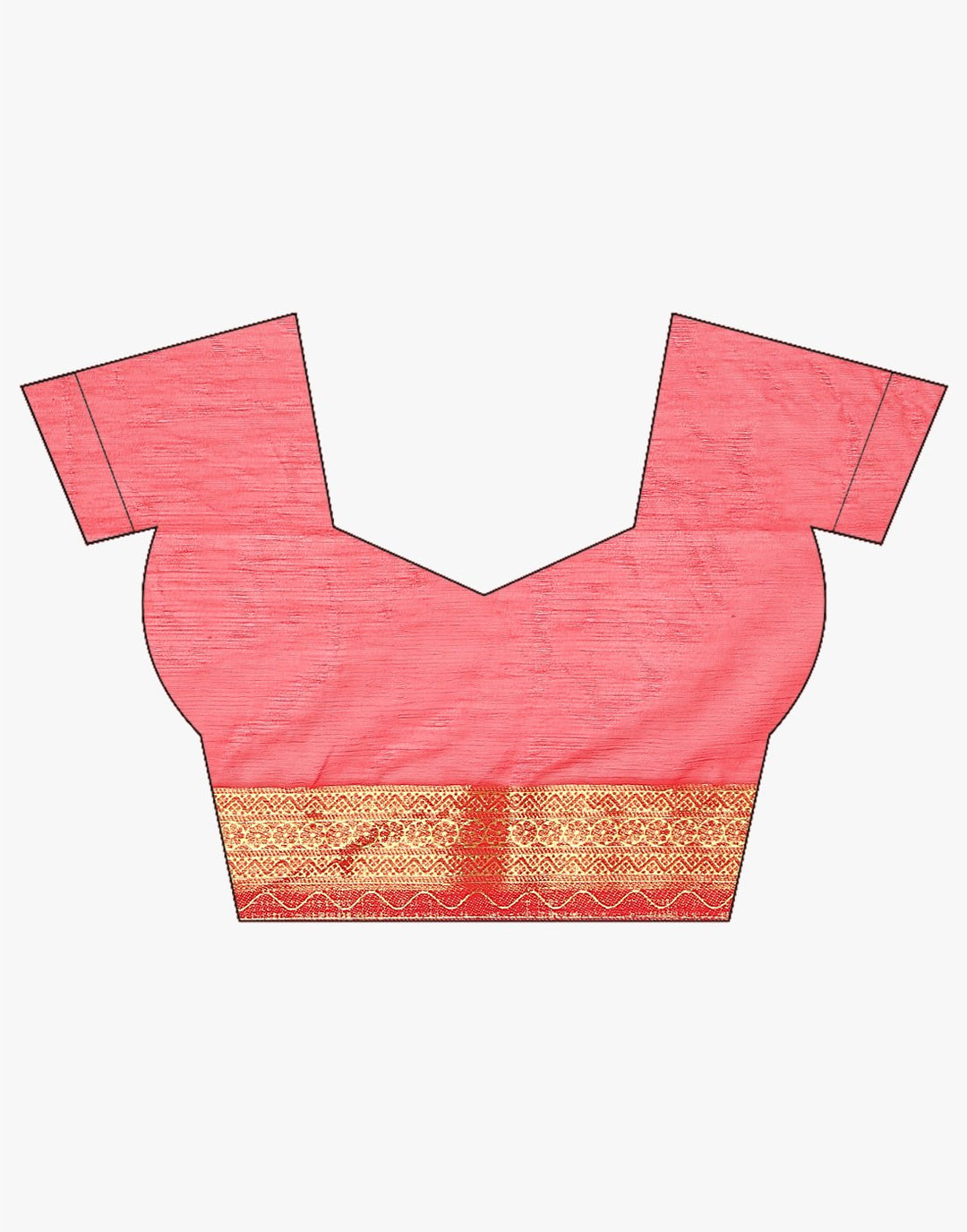 Red Art Chiffon Saree