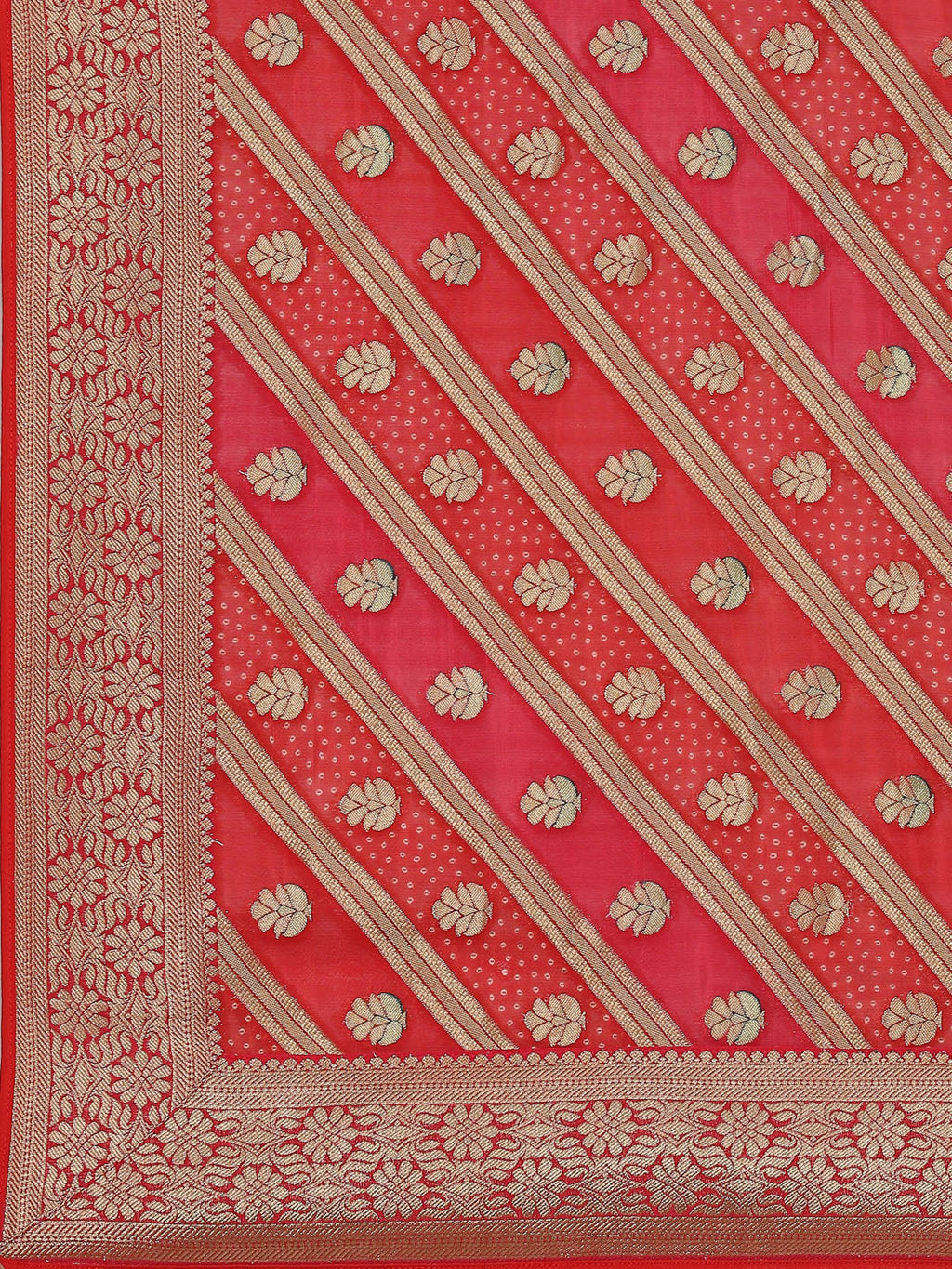 Zari Booti Neck Zari Embroidered Handloom Kurta With Garara & Dupatta