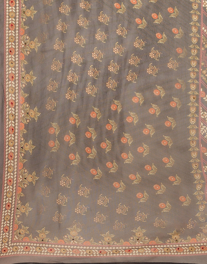Digital Printed Crepe Salwar Kameez Stitched Suit With Georgette Dupatta
