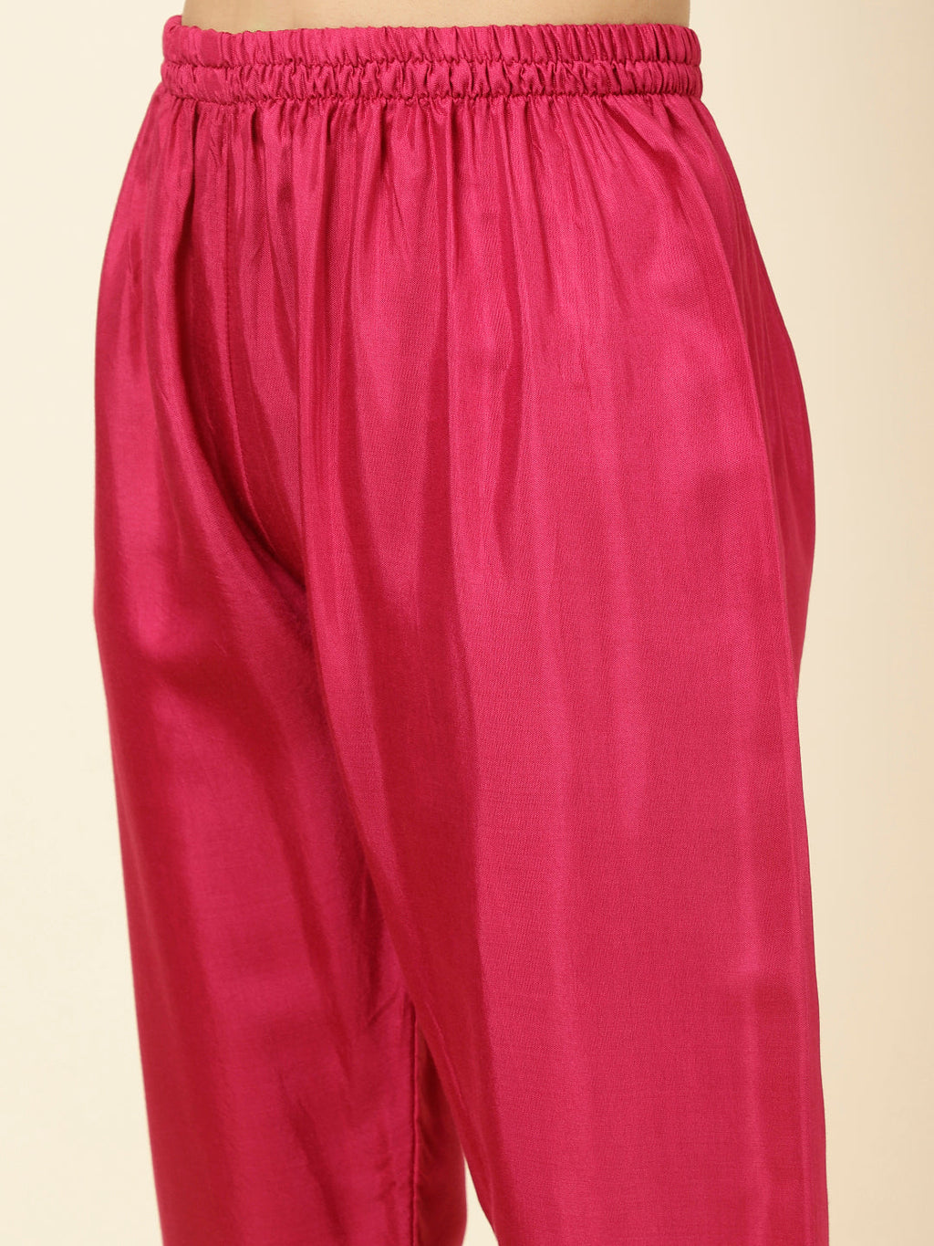 Printed Chinnon Kurta With Pants
