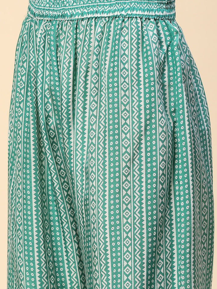 Printed Muslin Kurta With Pants