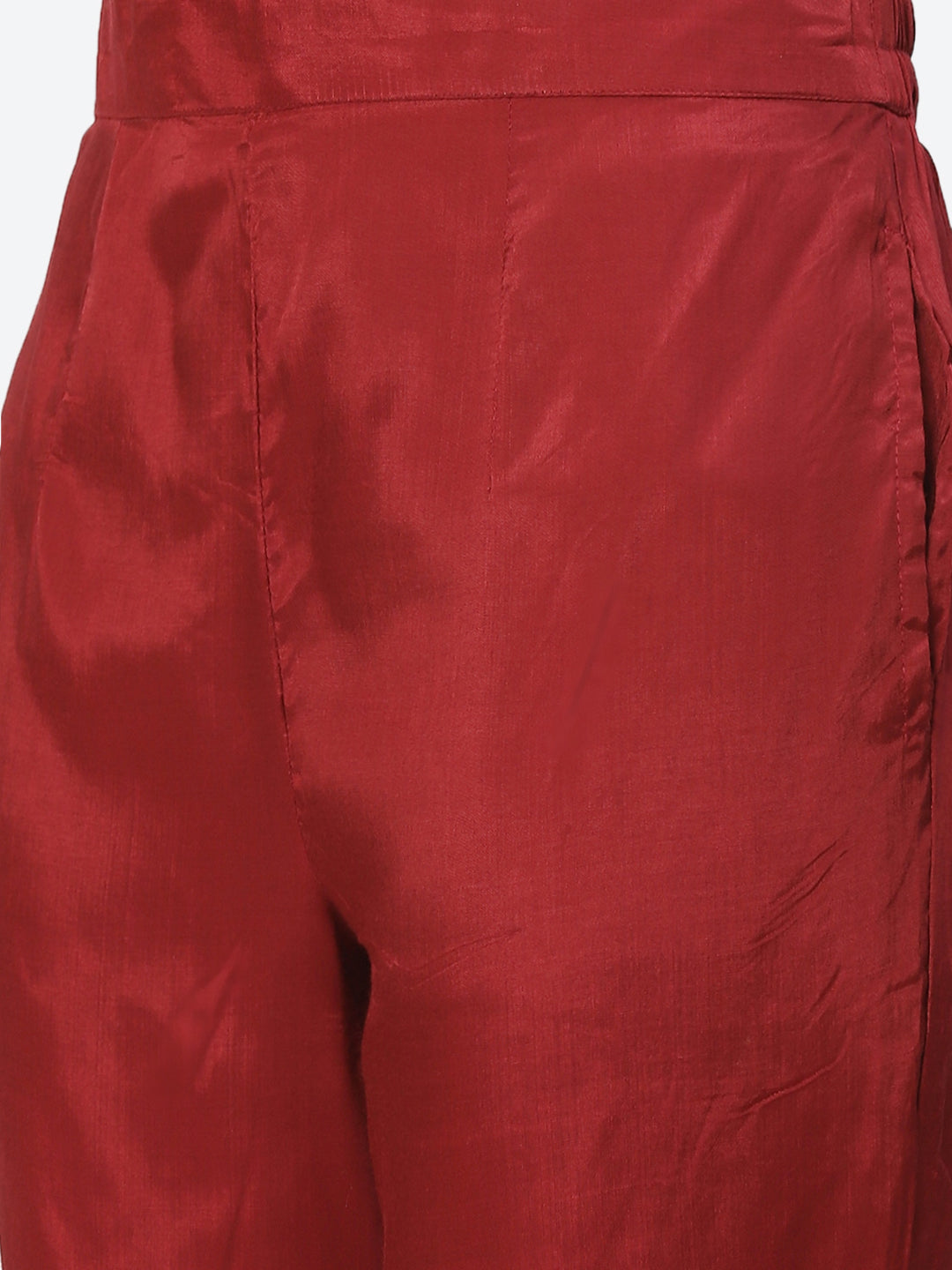 Printed Zari Work Cotton Kurta With Pant