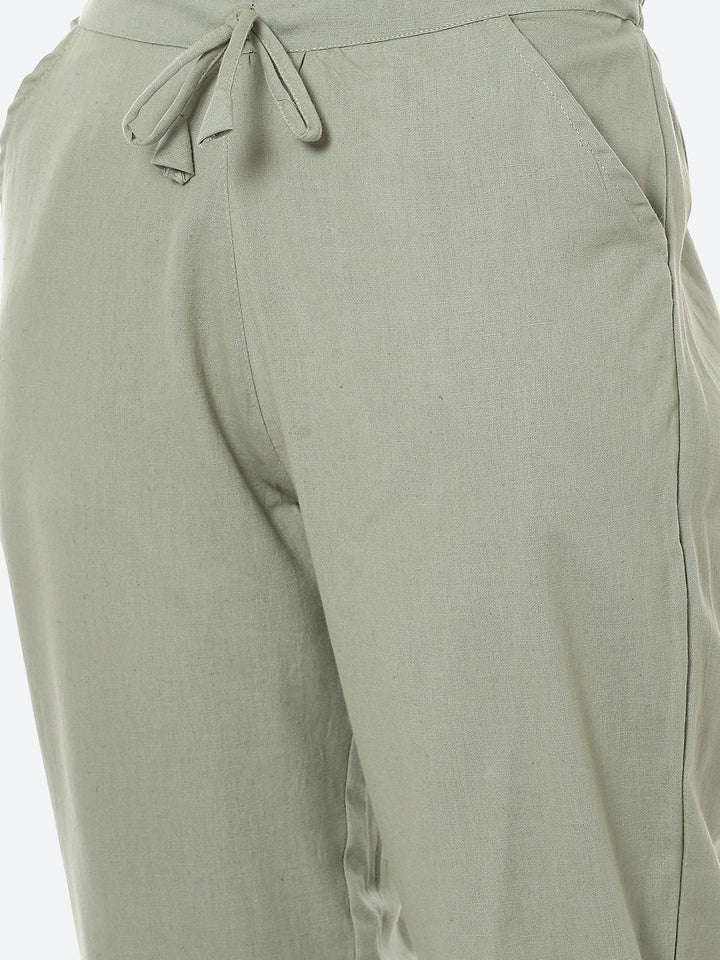 Printed Muslin Kurta With Pant