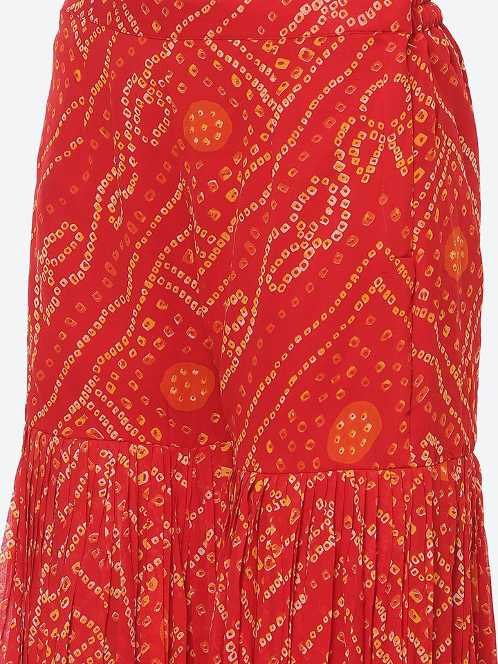 Bandhez Printed Georgette Stitched Salwar Kameez With Net Dupatta