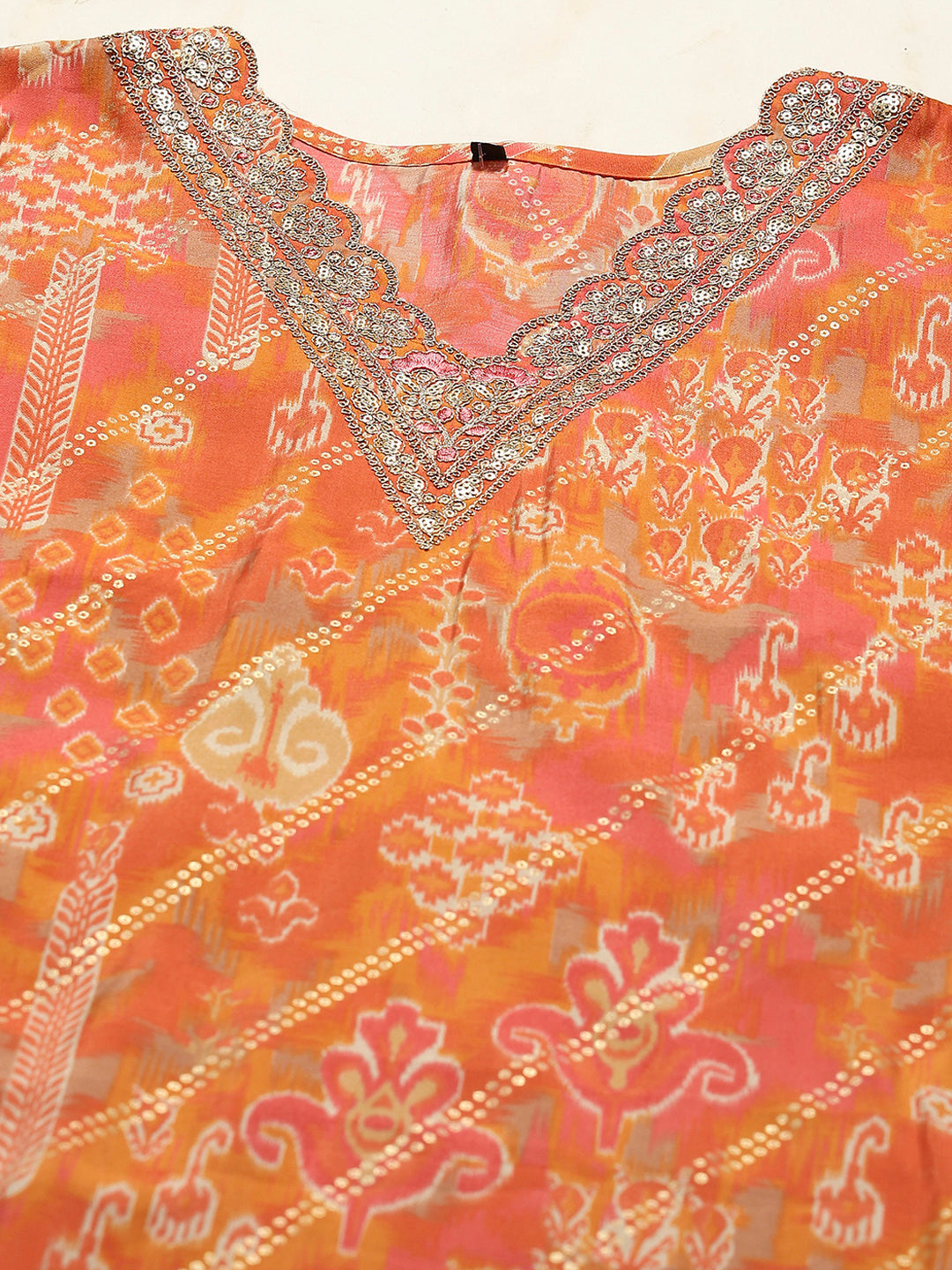 Printed Muslin Kurta With Pants