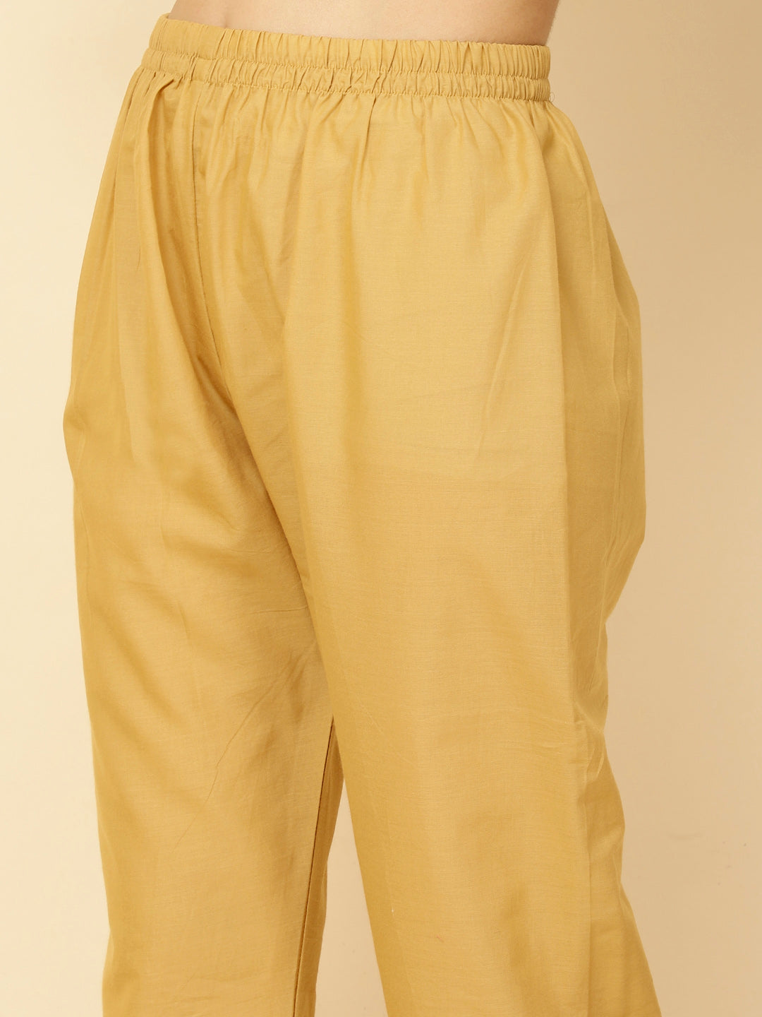 Printed Cotton Straight Kurta With Pants