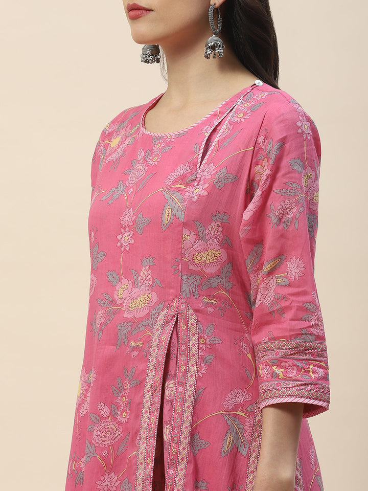 Printed Cotton Double Layer Kurta