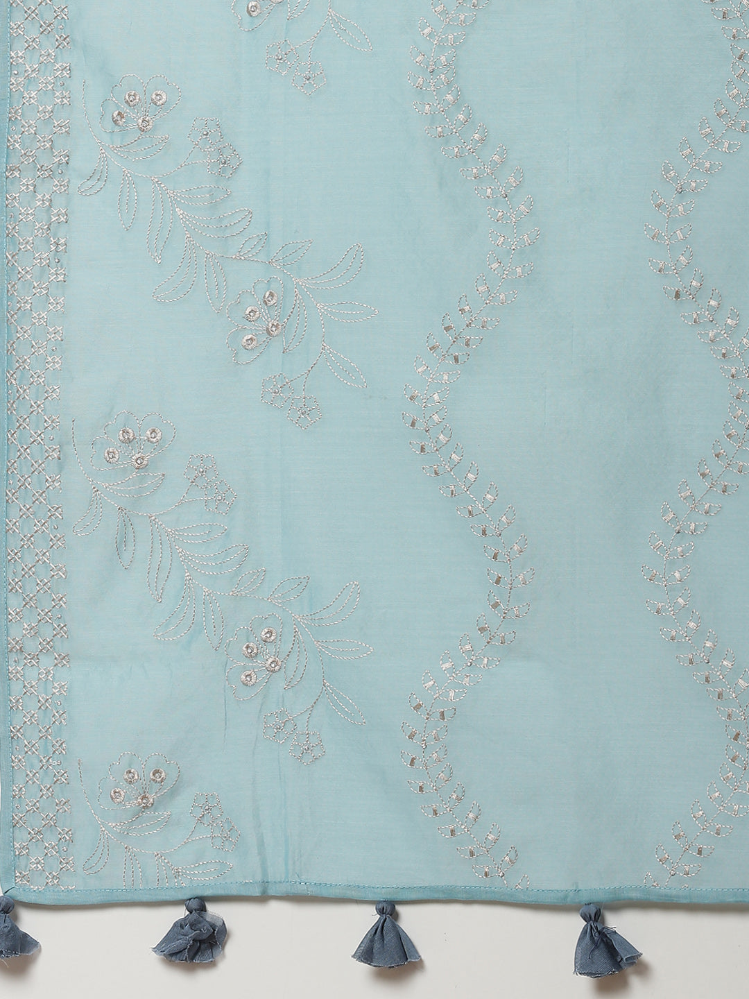 Booti Cotton Stitched Salwar Kameez With Chanderi Dupatta
