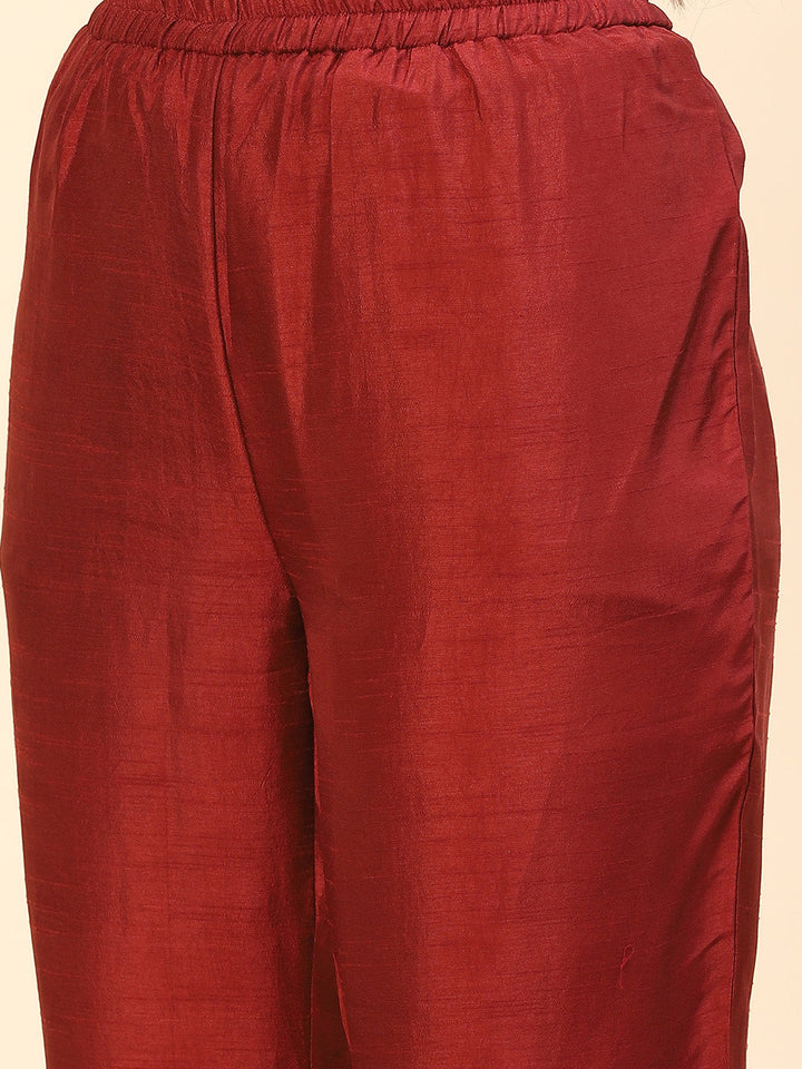 Floral Printed Cotton Kurta With Pants