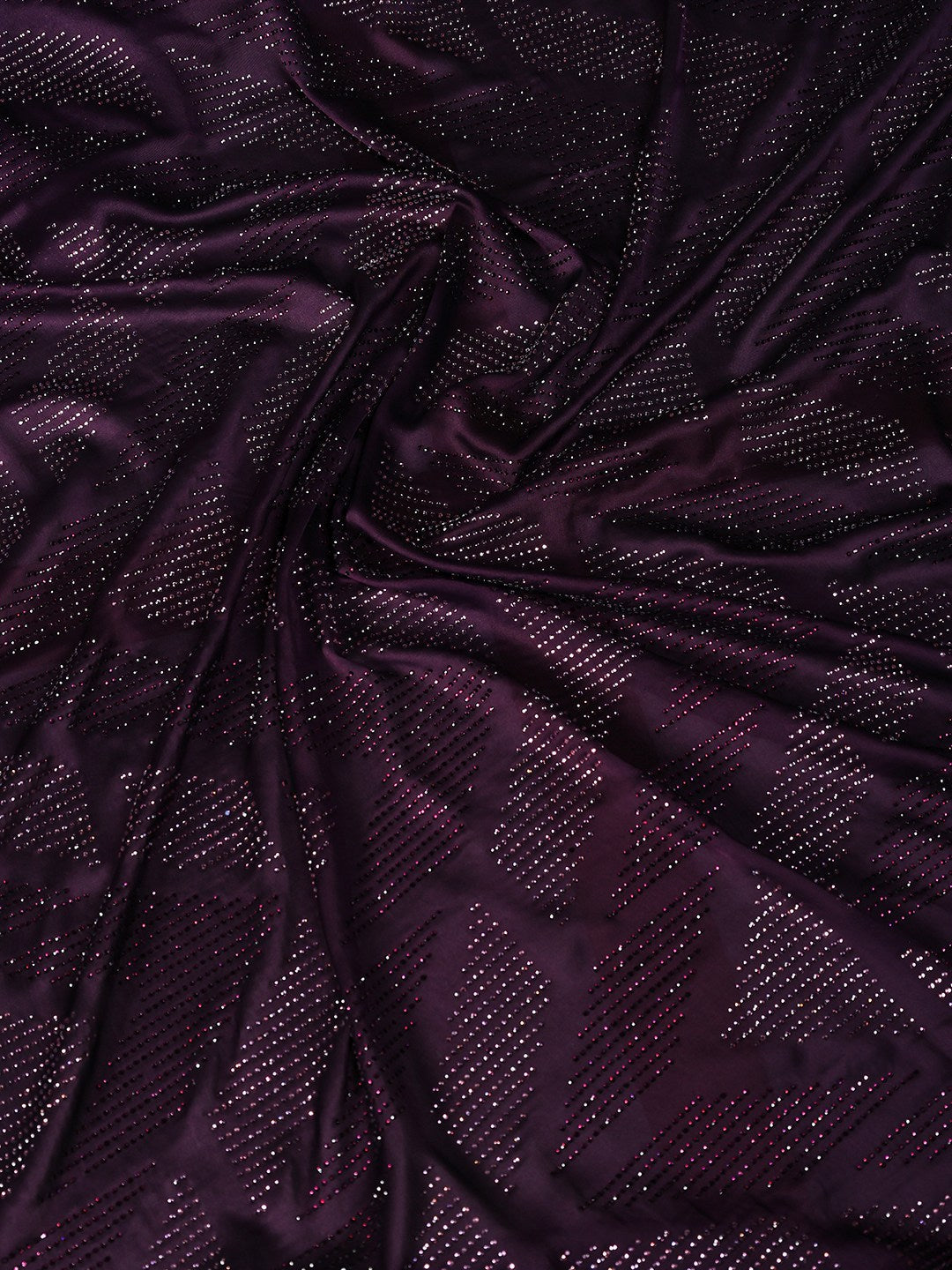Embroidered Satin Saree