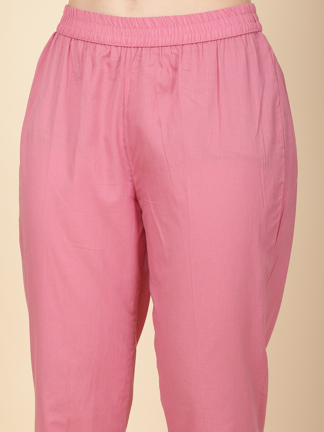 Floral Printed Cotton Kurta With Pants