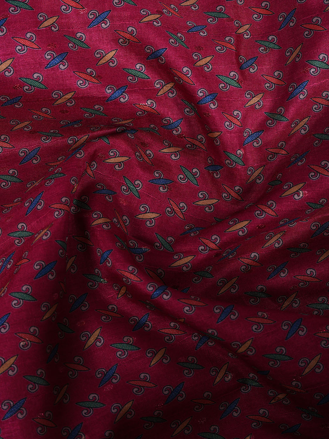 Printed Tussar Silk Saree