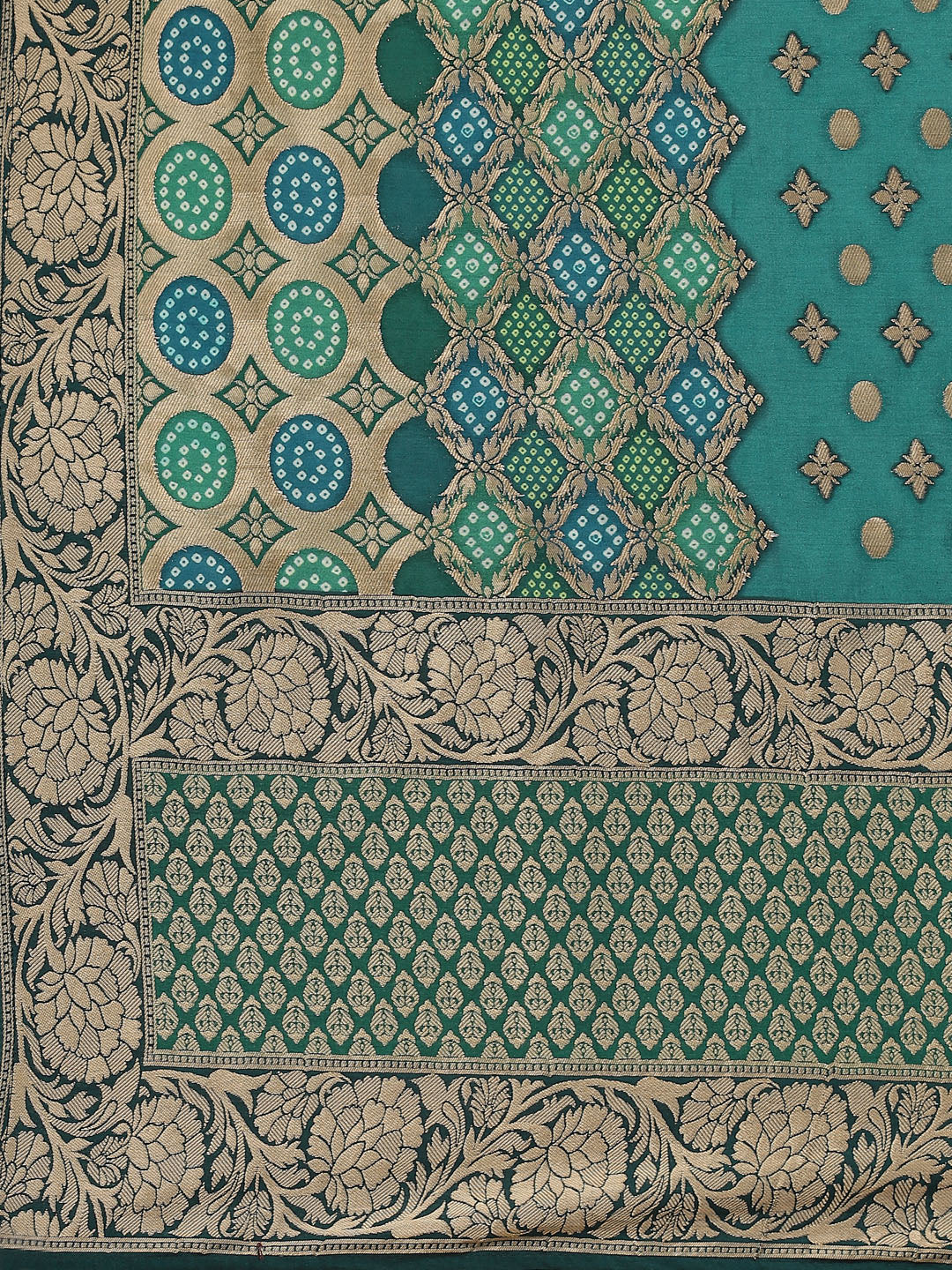 Zari Booti Handloom Kurta With Garara &amp; Dupatta