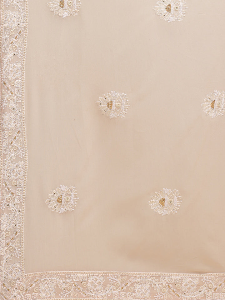 Resham Jaal Georgette Kurta With Pants &amp; Dupatta
