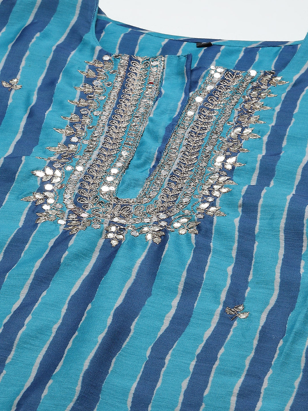Gota Work Chanderi Kurta With Pants