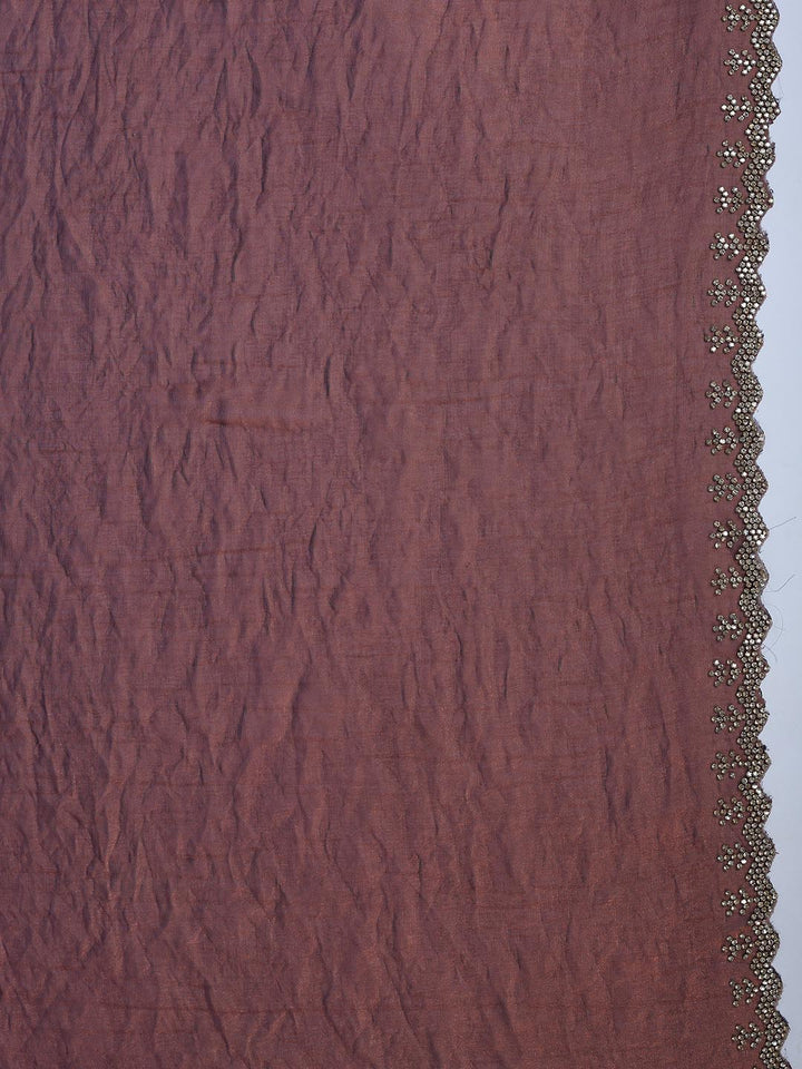 Embroidered Organza Saree