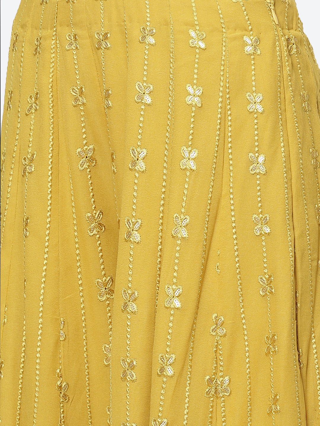 Resham Jaal Georgette Stitched Salwar Kameez With Net Dupatta