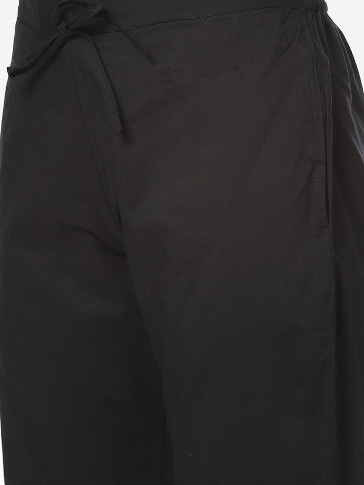 Checked Printed Chanderi Kurta With Pant