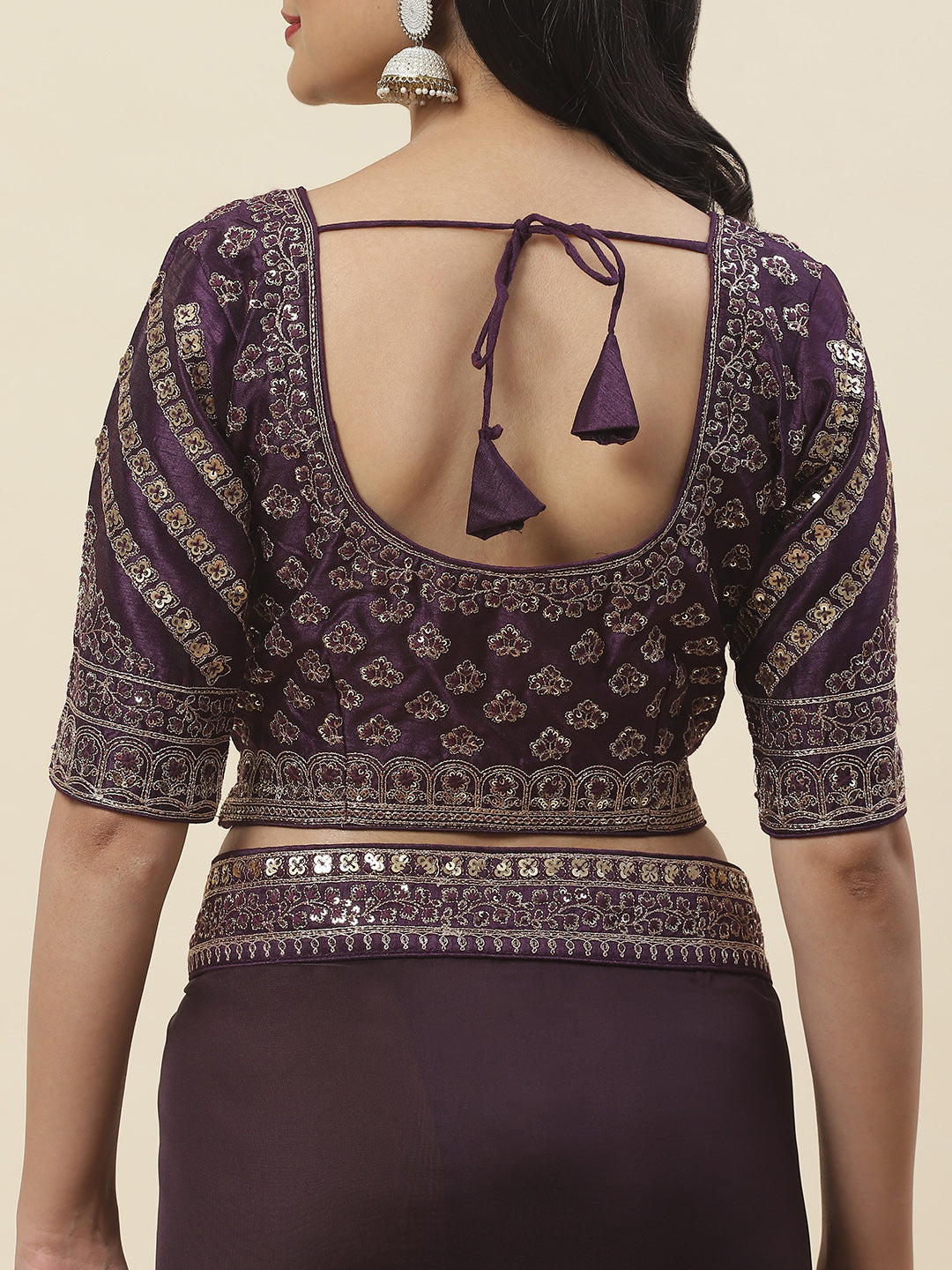 Embroidered Organza Saree