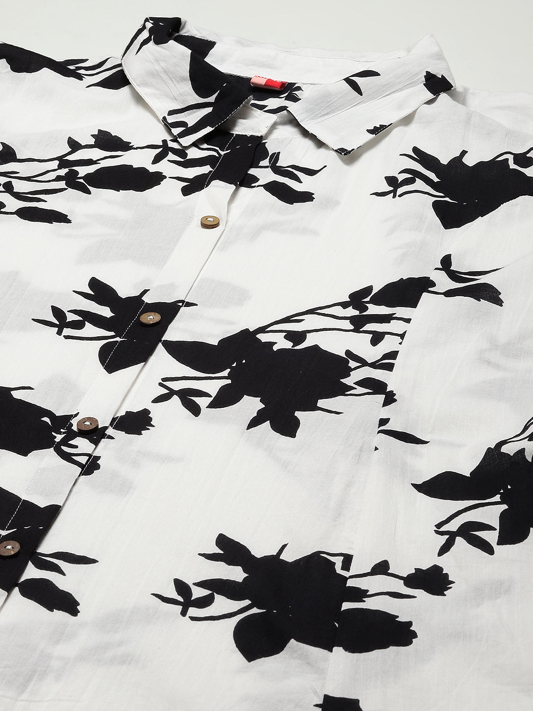 Floral Printed Cotton Kurta With Pants