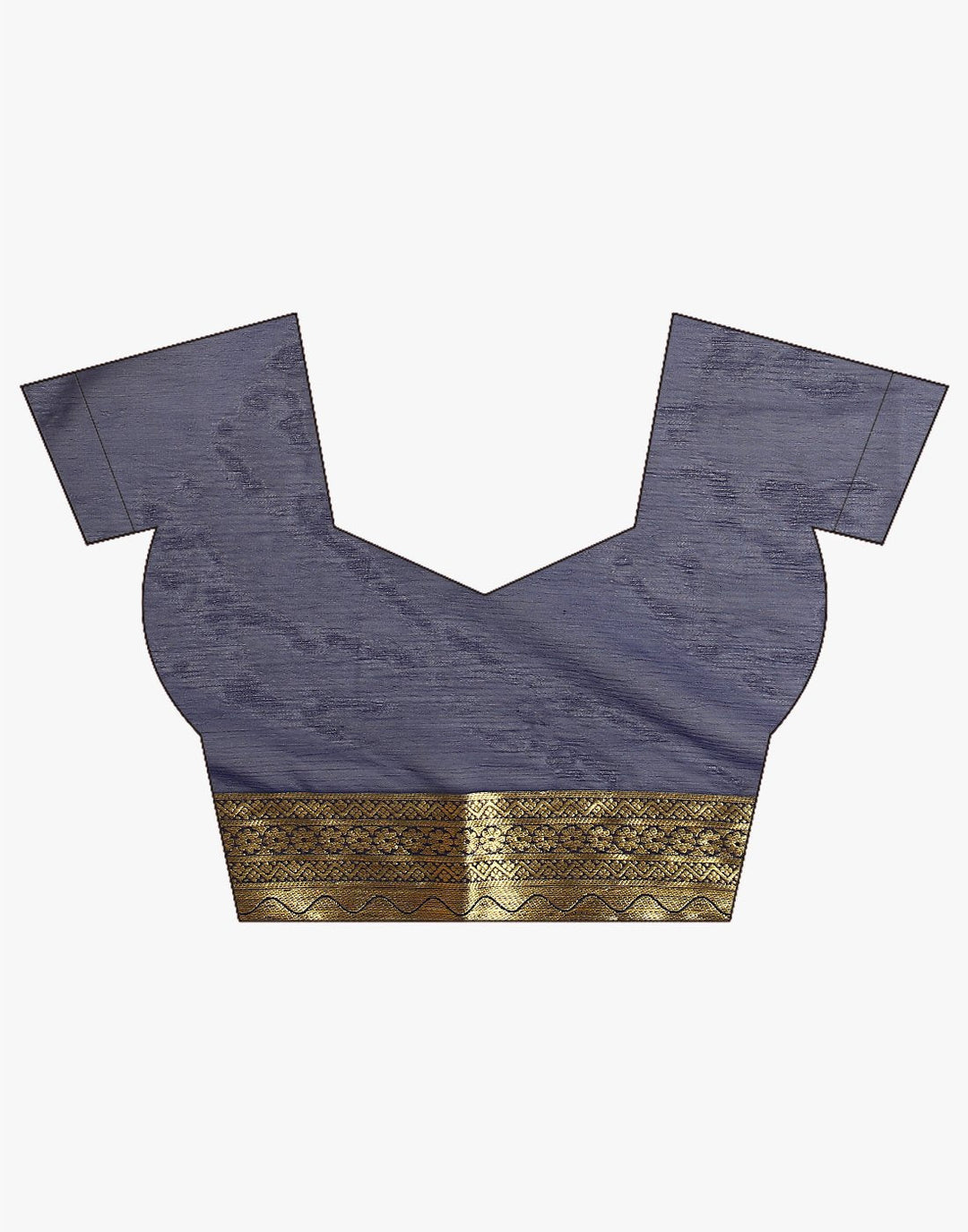 Navy Blue Art Chiffon Saree