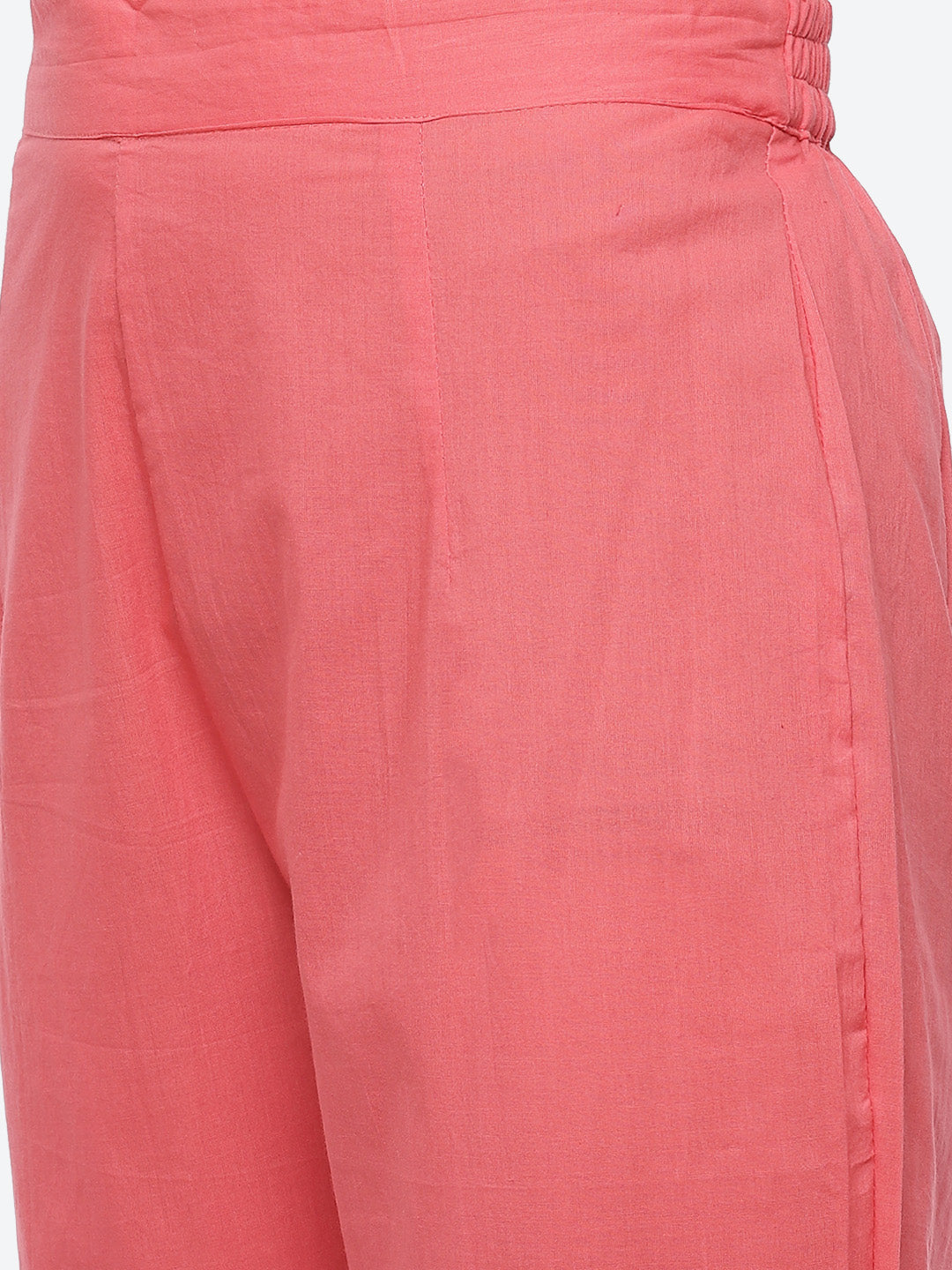 Resham Mirror Booti Cotton Kurta With Pant &amp; Chinone Dupatta