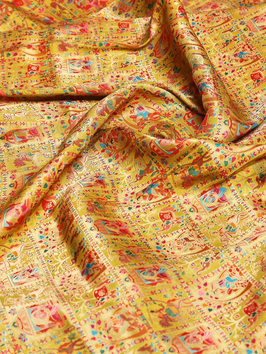Woven Design Satin Saree