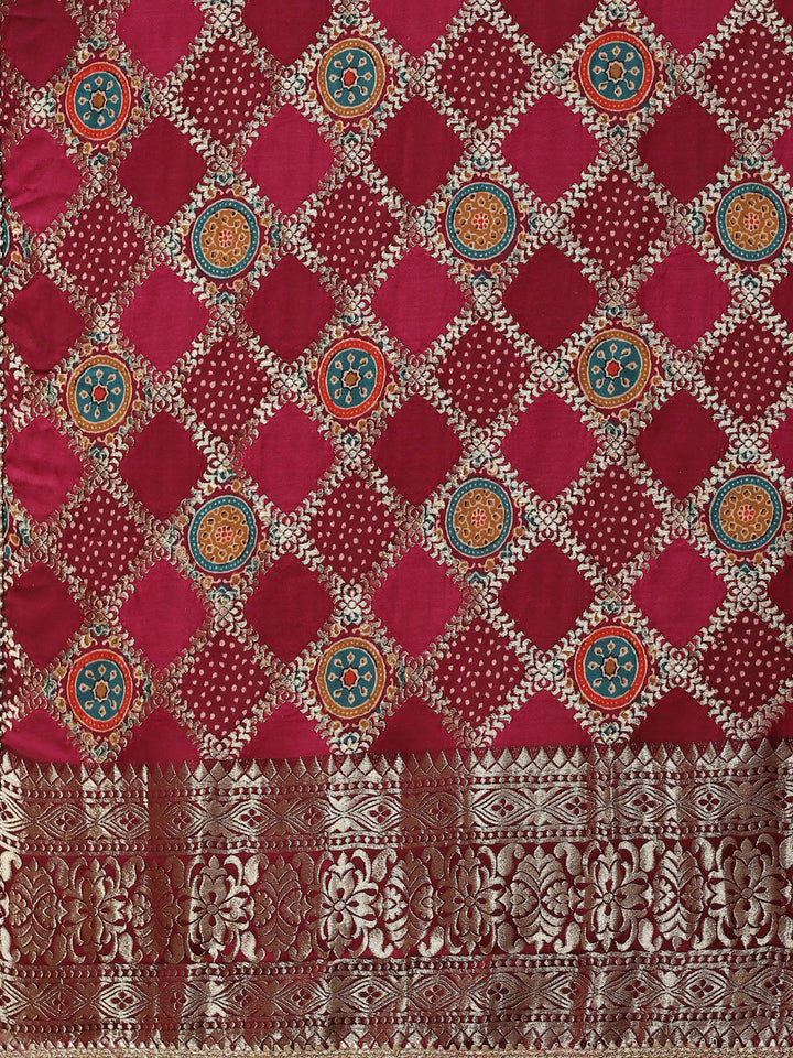 Zari Booti Handloom Kurta With Pants &amp; Dupatta