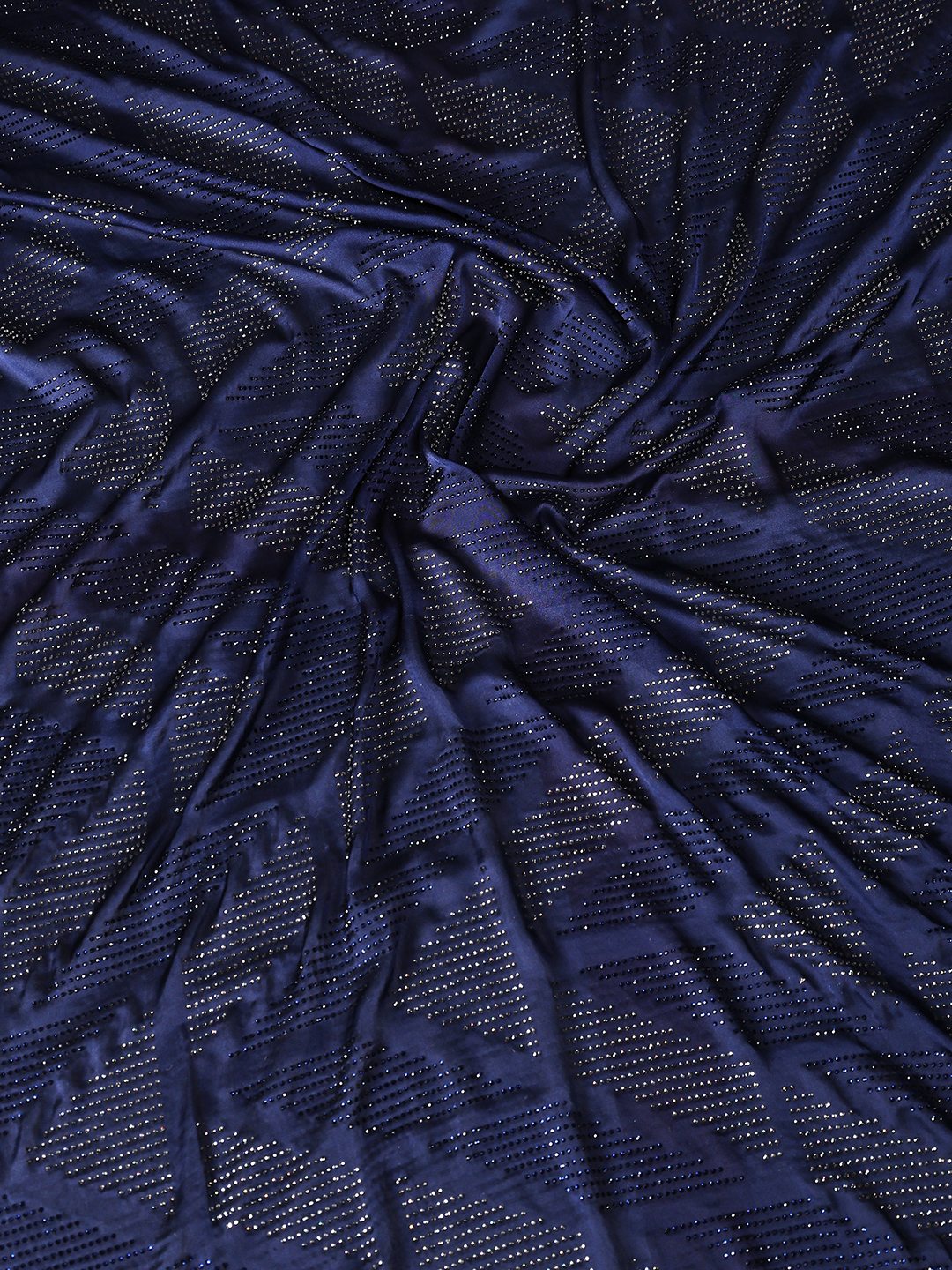 Embroidered Satin Saree