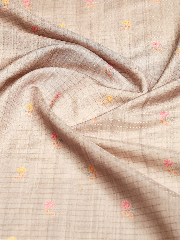 Printed Tussar Saree