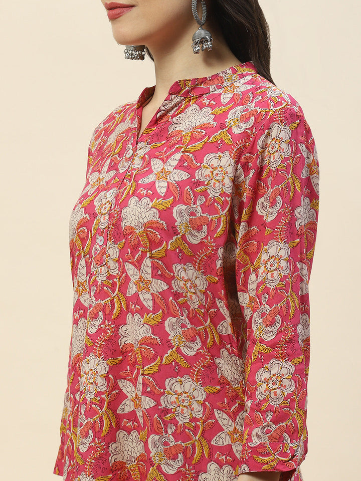 Printed Cotton Short Kurti