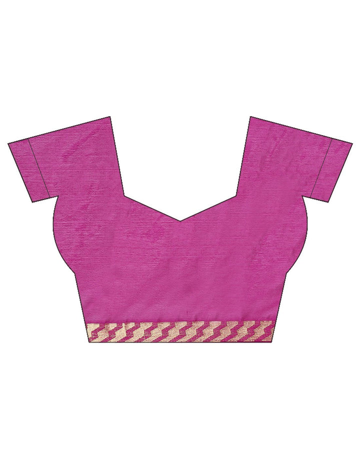 Purple Art Crepe Saree