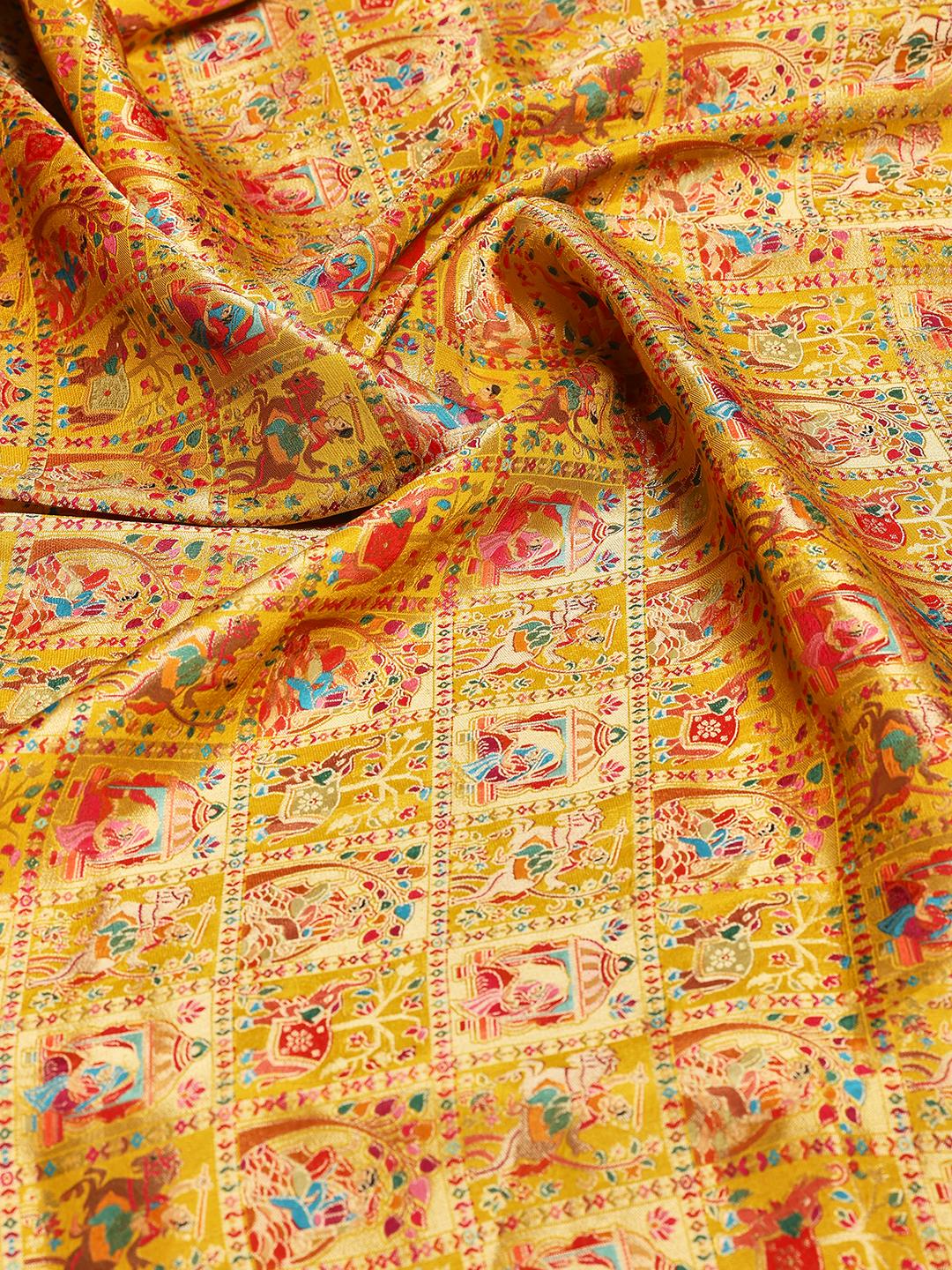 Woven Design Satin Saree