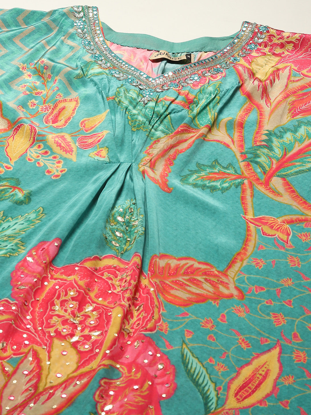 Printed Crepe Kaftan Kurta