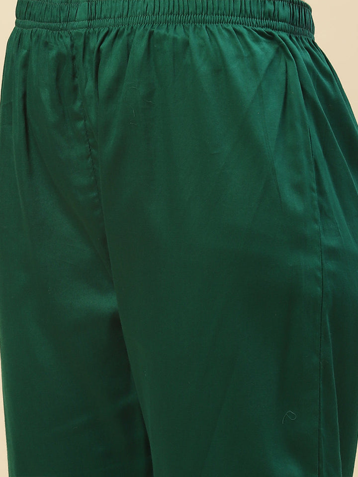 Embroidered Tussar Kurti With Pant